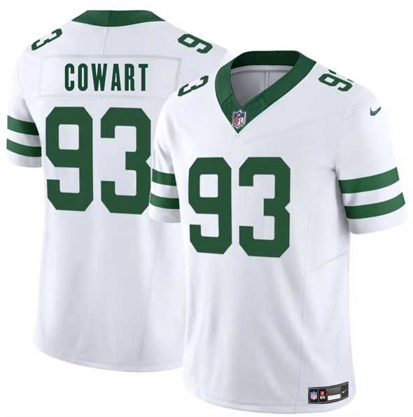 Men & Women & Youth New York Jets #93 Byron Cowart White 2025 F.U.S.E. Vapor Untouchable Limited Stitched Jersey